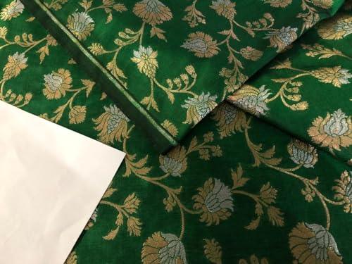 Tissu brocart en soie jacquard rigide floral pour vêtements structurés - 3