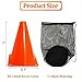 Faswin 40 Pack Plastic Training Cones, 7 Inch Plastic Soccer Cones, Agility Marker Cone Traffic Cone for Basketball, Football, Skating Drills Practice, Indoor and Outdoor Games