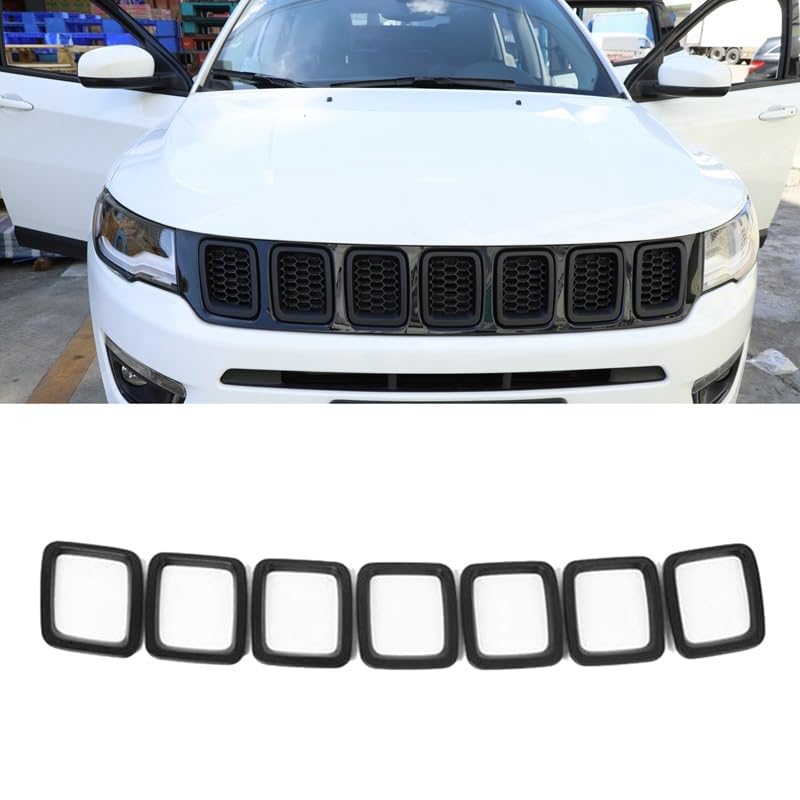 Inserts de calandre avant Jeep Compass 2017-2020 protégeant votre radiateur des débris de route - 5