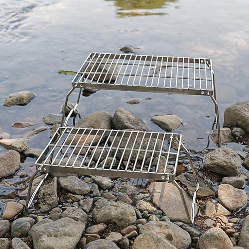 Grilles de camping robustes en acier inoxydable pour barbecue - 6