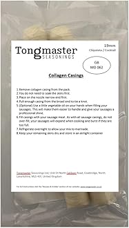 2 Pack Chipolata / Cocktail Sausage Casings Skins Collagen - Very Long