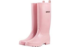 Stylish Waterproof Pink Rain Boots for Women