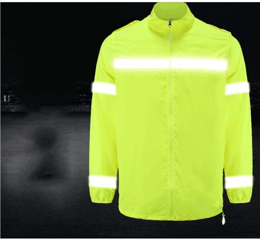 Warnweste Mode Reflektierende Sicherheitswesten Langarm Reflektierende Weste Atmungsaktivität Reflektierende Anzug Für Laufsport Sicherheitsweste Atmungsaktiv