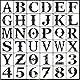 Ktxaby 36 Stück Buchstaben Und Zahlenschablonen 15cm Wiederverwendbare Alphabetschablone Kunststoff Schablonen Set Für DIY Malerei Auf Holz Wand Stoff Adresse Schild