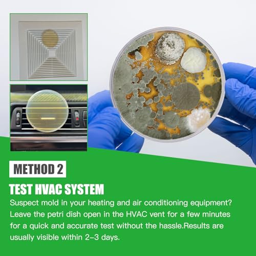 Entimp MOLD TEST Kit For Home Within 6 Individual Tests,Diy Detector At Home,Surface Mold,Hvac,Indoor Air Quality Testing Kits,Black Mold Testing,Includes Detailed Mold Identification Guide And Free Lab thumb #5