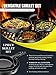 Bruntmor 8, 10 and 12 Inch Pre-Seasoned Frying Pan Set of 3, Oven Safe Skillet, Grill Pan Set, Nonstick Cookware with Side Drip Lips, Black