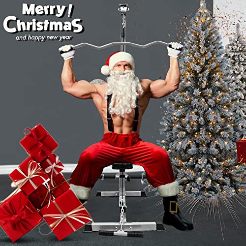 N/Ax Body Lat Pull-Down And Low Row Attachment Multi-Function Adjustable Power Cage, 395-Pound Capacity (Silver) #TOP1