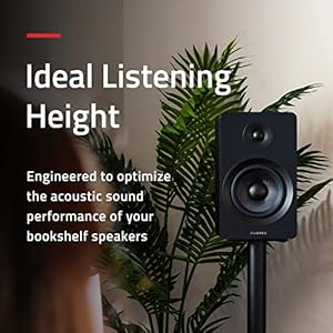 Fluancefloorspeakerstandsforsurroundsoundandbookshelfspeakerswithsolidconstructionadjustablefloorspikesrubberisolationfeetcablemanagementsquarebasematteblackpairss05s Urban Country Home Decor Fluance floor speaker stands for surround sound and bookshelf speakers with solid construction adjustable floor spikes rubber isolation feet cable management square base matte blackpair ss05s urban country home decor