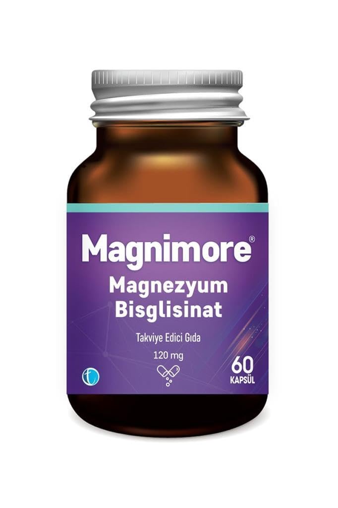 Magnimore Magnezyum Bisglisinat 60 Bitkisel Kapsül 120 mg