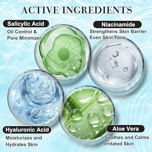 Teen Women Gifts,Skin Care,Skincare,Hydrate,Oil Control,Pore Shrinking,Anti-Allergy Facial Skin Care Routine Kit Travel Size Gift Set Stocking Stuffers for Teen Girls 10-12 16-18 & Women for All Skin - Image 5