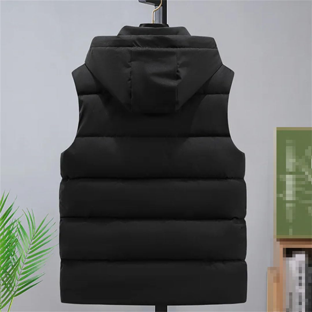 Vogrtcc Chaleco Con Capucha De Invierno, Chaleco Con Cremallera, Chaleco De Algodón