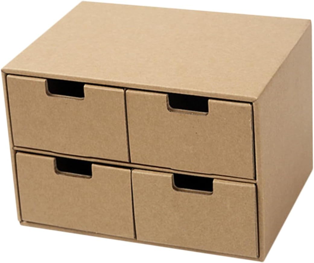 Office Desk Organizer Paper File Storage Box Desktop Storage for Files Documents and Office Supplies for Home School and Workspace