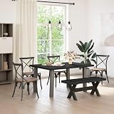Utilisation et design polyvalents : le banc combine un style rustique rustique avec un charme moderne, s'adapte parfaitement à différents styles de décoration tels que la salle à manger, le couloir, le couloir ou le vestiaire et offre une solution peu encombrante pour les familles et les invités.