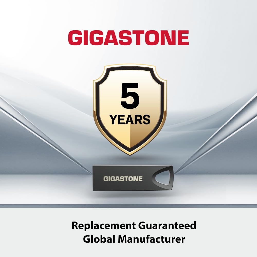 【GIGASTONE】 USB 32GB Pack de 5, Z70 USB 3.2 Gen 1 Flash Drive, Confiable para PC y Mac, Metal Impermeable, Mini y Robusto, Compatible con Interfaz USB 2.0 / USB 3.0 / USB 3.1