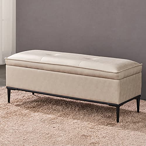 Banc de lit en similicuir table basse de salon moderne - 2