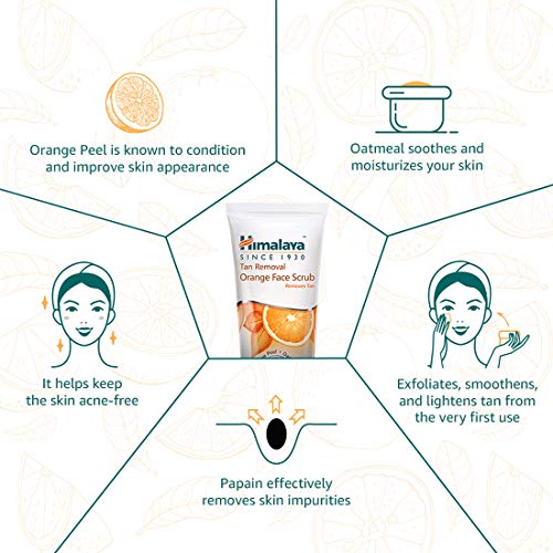 Himalaya Tan Removal Orange Face Scrub, 50g - Image 6
