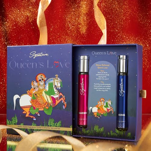 Image of Signature Queen's Love Royal Unisex Perfume Gift Set | Long-Lasting Fragrance for Men & Women | King 30 ml + Queen 30 ml | Perfect Luxury Romantic Couple Gift for Any Occasion | Travel Pocket Perfume