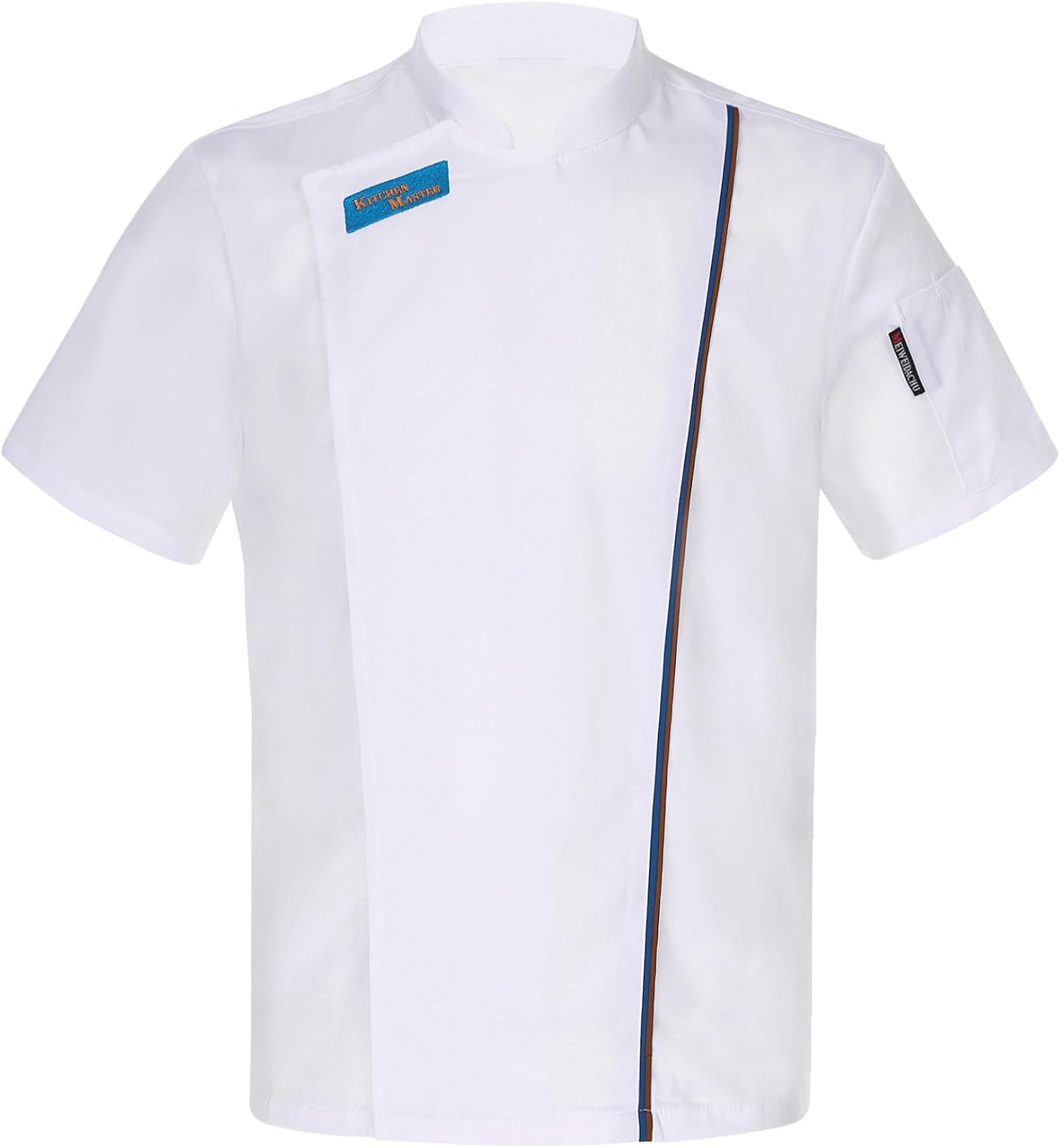 Unisex Chef Coat for Women Men Chef Jacket Short Sleeve Work Uniform Shirt for Hotel Kitchen Restaurant