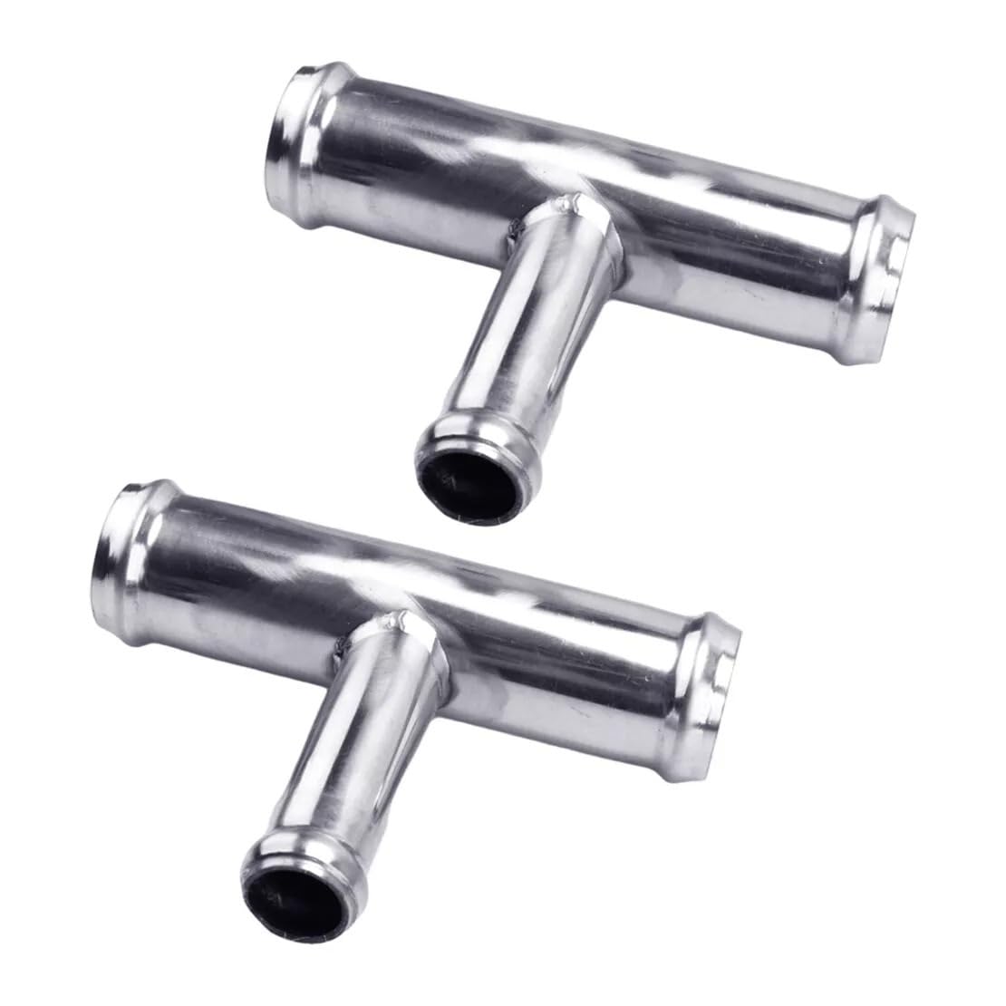 Automotive Parts 2X 1"x1"x5/8" Tee Heater Hose Fitting 25mm 16mm Connector Reducer