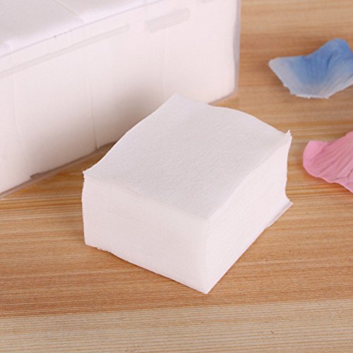 Frcolor 1000pcs algodón almohadillas absorbente delgado soplos Plaza de algodón para quitar maquillaje Facial y uñas Polis