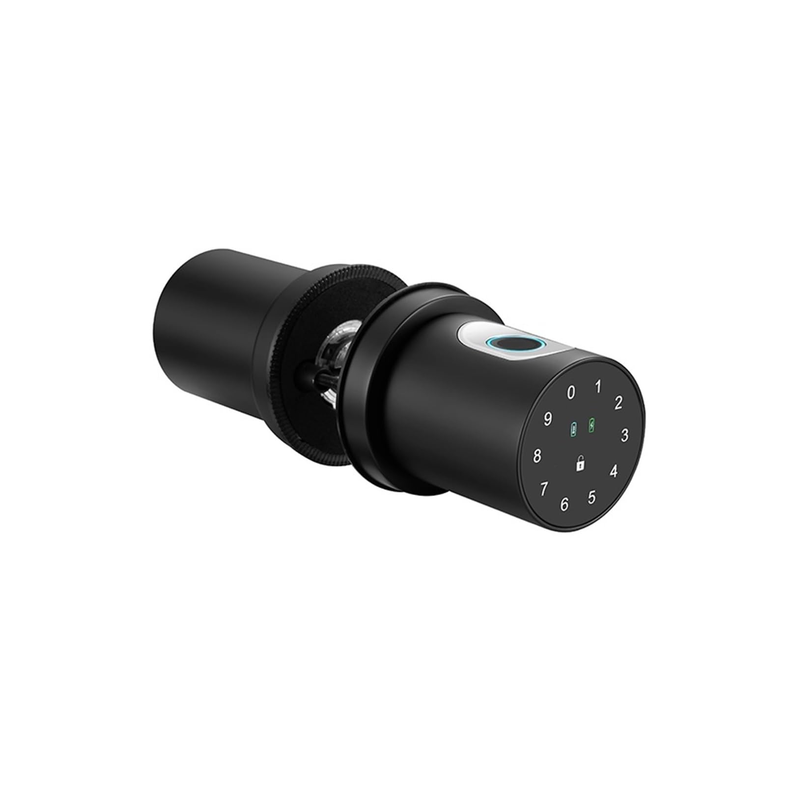 JVDDI Smart Door Handle, Q1 Bluetooth Smart Lock Fingerprint Password Suitable for Bedroom Homestay Apartment(Nero)