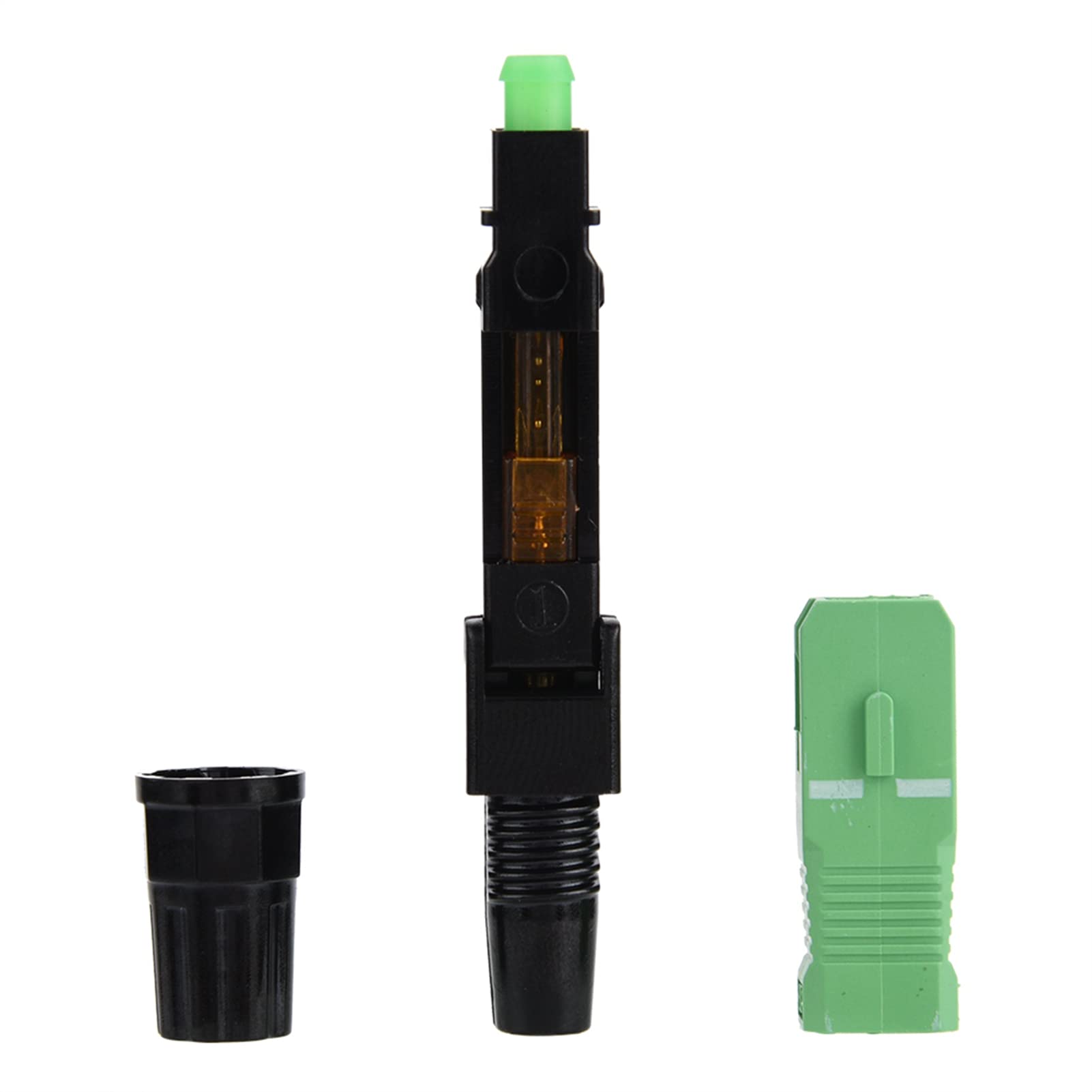 Adapter połączeniowy 100 szt., złącza światłowodowe, wbudowane złącze światłowodowe SC, złącze do przemysłowych światłowodów FTTH