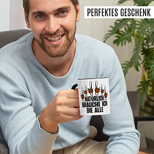Holzfäller Tasse Kettensäge Geschenkidee Wald Kaffeetasse mit lustigen Spruch Geschenk für Förster...
