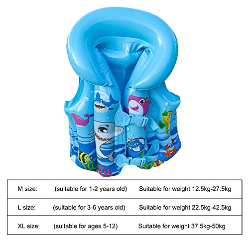Kids Baby Life Jackets Inflatable Swimming Vest PVC Buoyancy Children