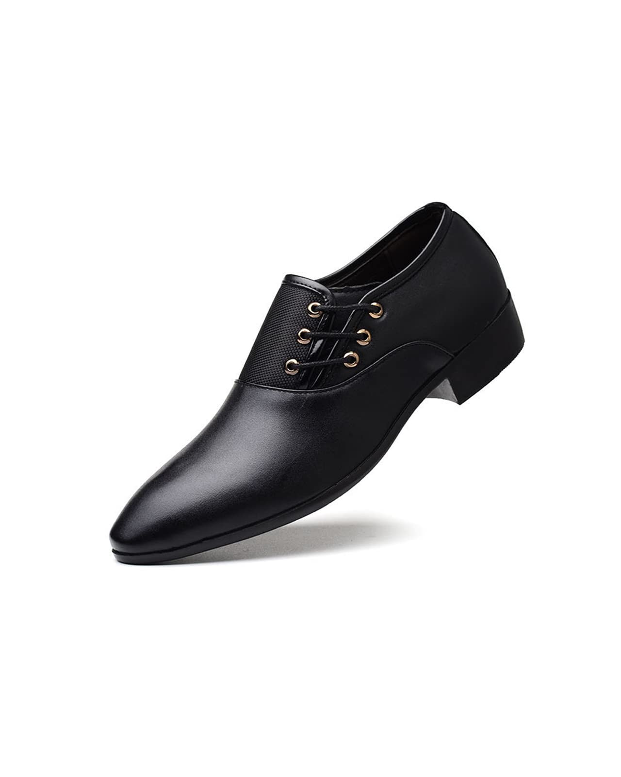 EndoraDoreMens Oxfords Leather Lace Ups Dress Shoes Slip On Pointed Toe Derbys Classic Formal Business Shoes Smart Brogues