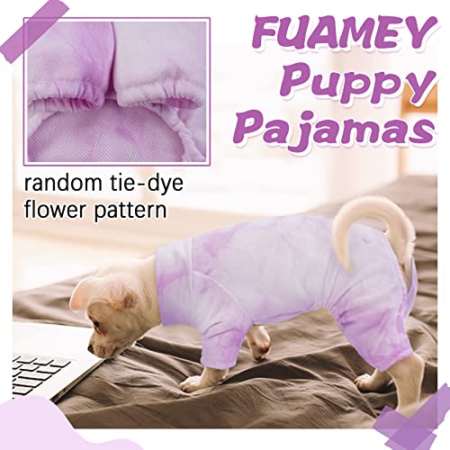 Fuamey Dog Pajamas,Tie Dye Puppy Turtleneck Sweater,Dog Clothes For Small Dogs Girl Boy,Dog Outfits Sweatshirt For Medium Dogs,Sphynx Hairless Cat Onesies Shirts,Doggie Jumpsuit,Frenchie Jammies #TOP2