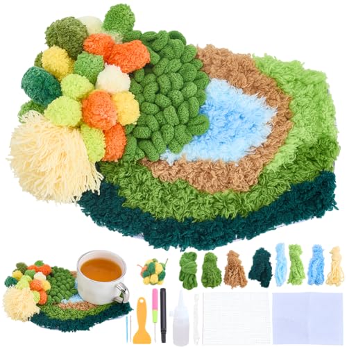 Kit de crochetage de tapis DIY complet, une idée cadeau créative originale pour les passionnés