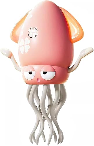 Miniatura 2 de Juguete musical de calamar bailarín rosa para niñas  Pulpo gateante y asistente para caminar para bebés de 6 a 12 meses  Regalo de primer cumpleaños