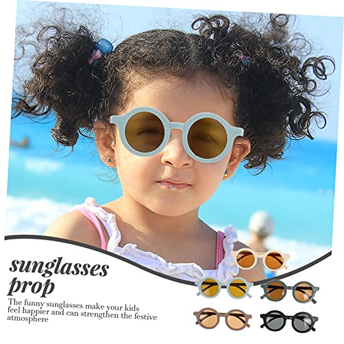 VALICLUD 5 Pares De Óculos De Sol Infantis Óculos De Bebê Novidade Óculos De Brinquedo Óculos De Sol