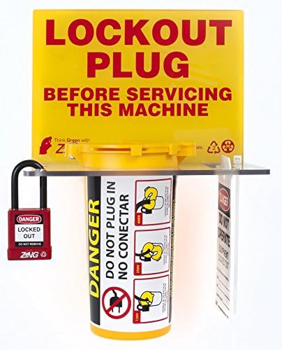 ZING Green 7117 Lockout Station, Plug Lockout