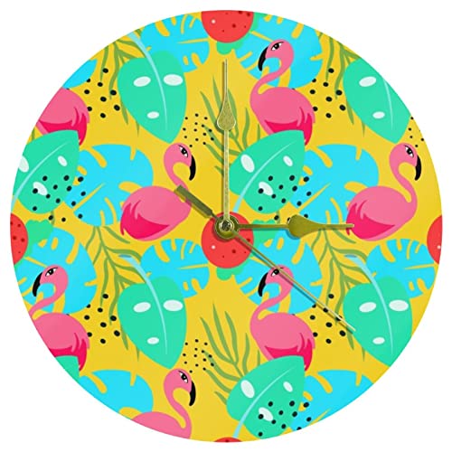 Horloge décorative flamant rose : idée cadeau originale - 2