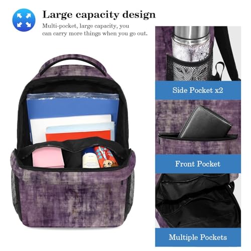 Sac à dos ergonomique violet contre le mal de dos