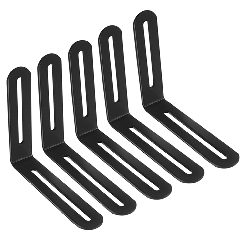 5 Supporti Connettore Piatti Acciaio Inox - Per Riparare Mobili In Legno