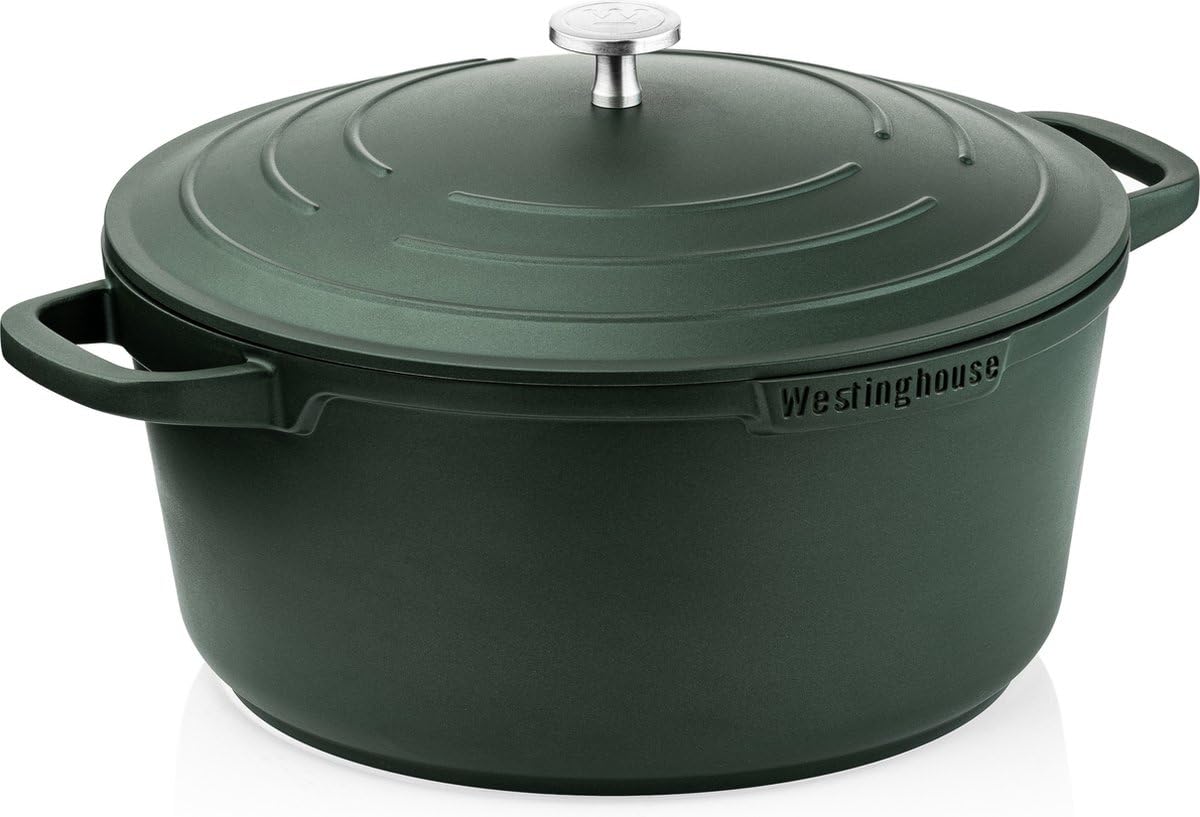 Westinghouse PERFORMANCE SERIES - Pentola grande, 24 cm, per piani cottura a induzione e tutti i piani cottura, grande pentola con manico e coperchio, pentola rivestita, adatta al forno e alla