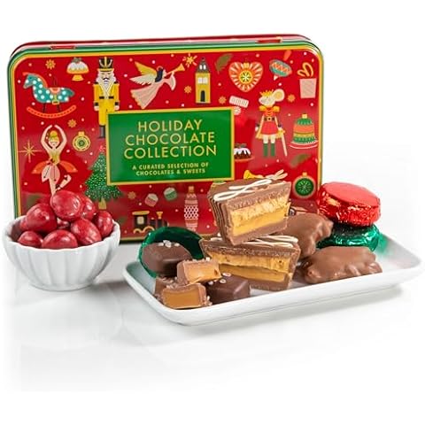 A Gift Inside Holiday Chocolate Christmas Collection Gift Tin Cover