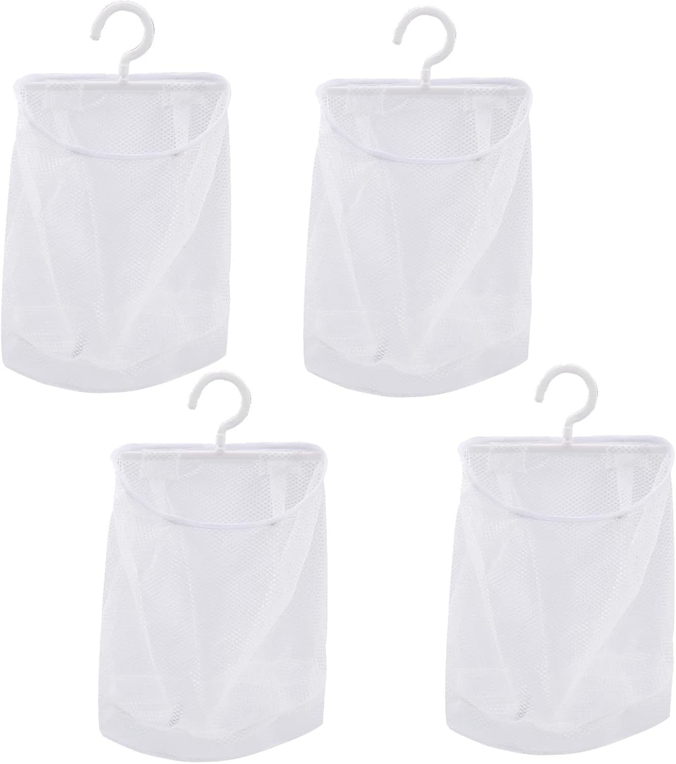 ORIJOYNA 4 Packs Home Mesh Laundry Bags Storage Containers