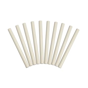 Vanki 10PCS Vintage Sealing Glue Gun Sealing Wax Wax Sticks Wax Seal Supplies a Variety of Colors White