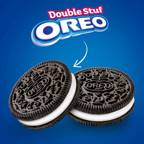 Image of Oreo, Double Stuf Chocolate Sandwich Cookies, 14 Ounce | Always made with Real Cocoa, Certified Kosher