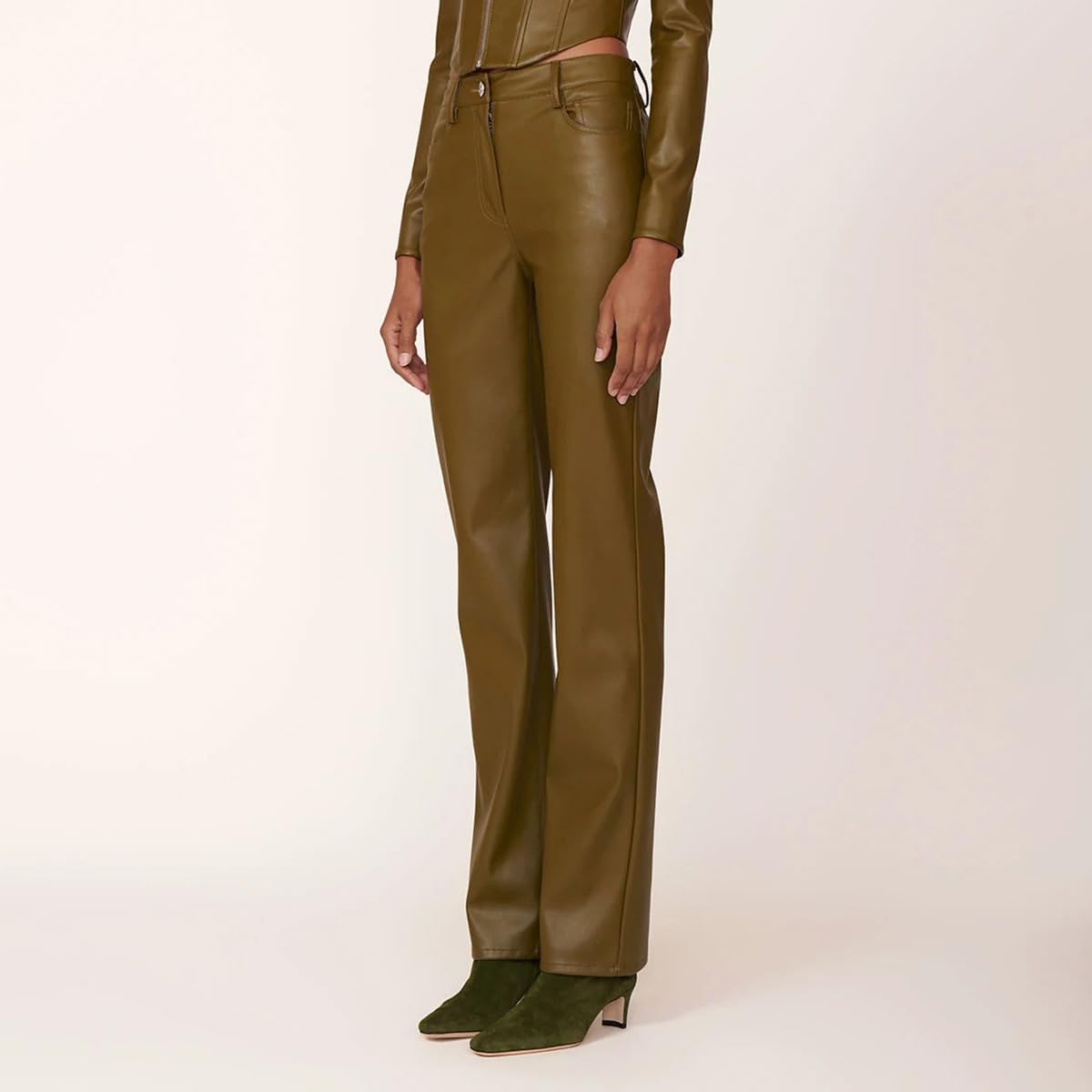 miss left Women Fashion Side Zipper Low Heel Ankle Boots Square Toe Ladies Winter Party Casual Walking Booties Size 4-16 US