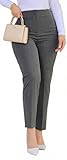 Womens High Waisted Pants 2025 Trendy Skinny Business Work Casual Pencil Trousers with Pockets