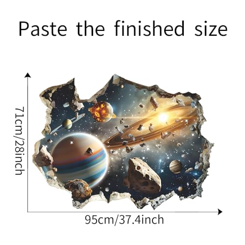 Vinilo Decorativo Espacial Galaxy 3D Universo Planeta miniatura 5