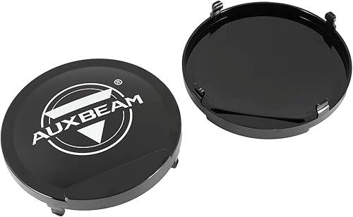 Miniatura 7 de Auxbeam - Cubiertas de luz redondas para todoterreno, 7 pulgadas, cubierta protectora de lente negra con logotipo de barra de luz, máscaras de
