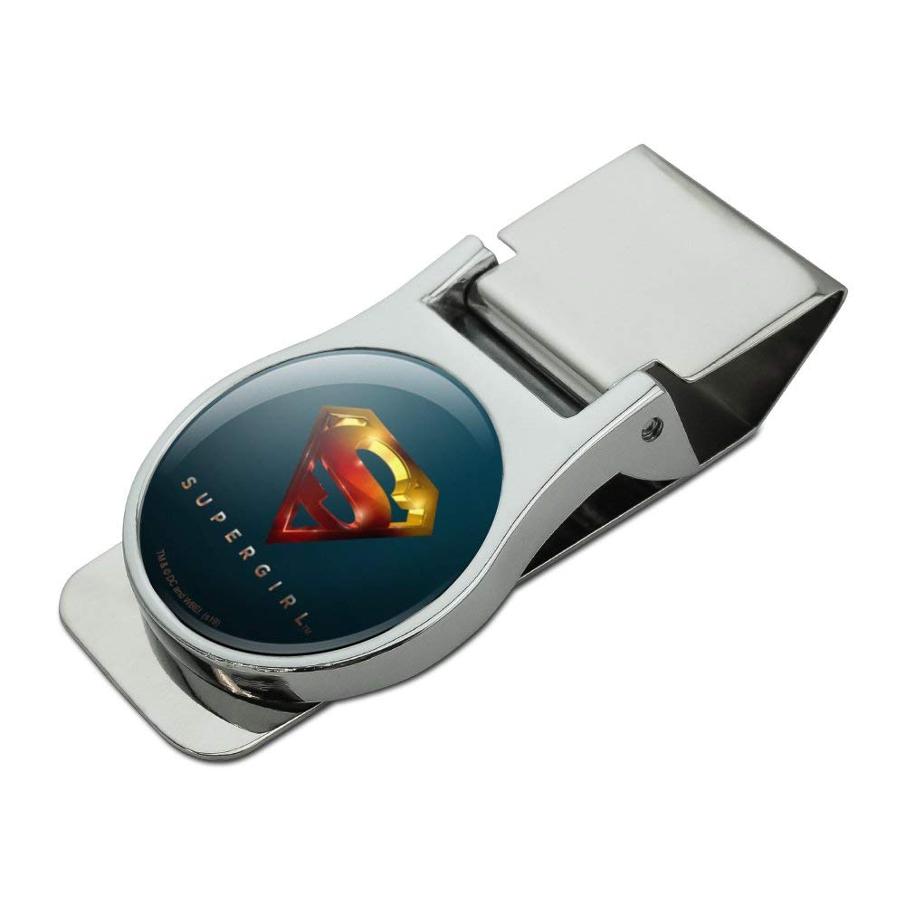 Supergirl TV Series Logo Satin Chrome Plated Metal Money Clip