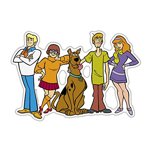 Image of Fan Emblems Scooby Doo Character Car Decal Domed /Multicolor /Clear, Scooby Gang Automotive Emblem Sticker Easily Applies to Cars, Trucks, Motorcycles, Laptops, Windows, Almost Anything