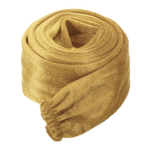 Image of PATIKIL 6ft Lamp Chain Cover, Chain Protective Sleeve Washable with Zipper for Chandelier Lighting Wires Swing Light Fixture, Gold Tone
