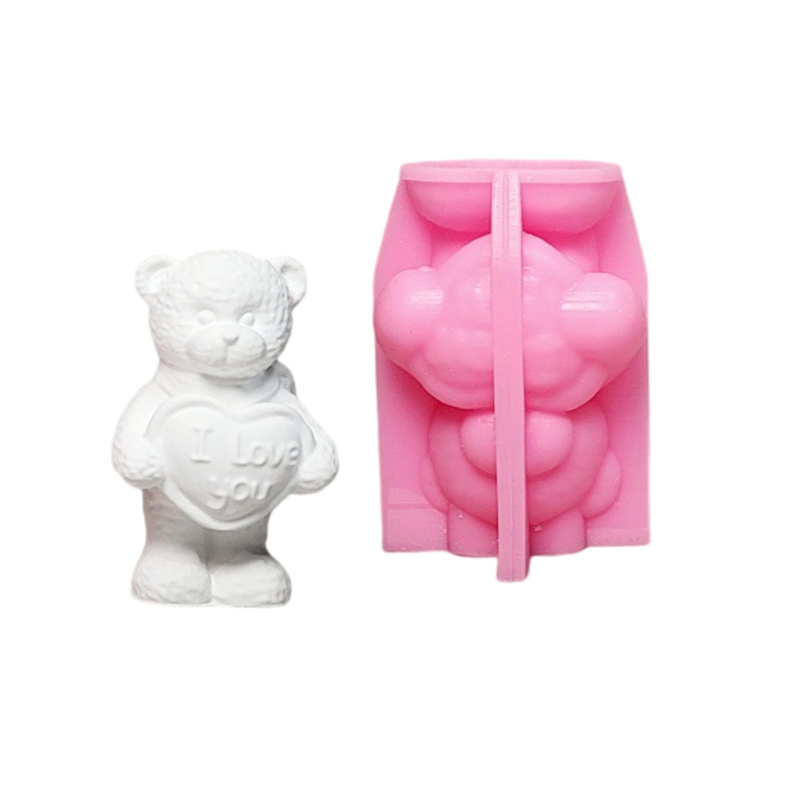 Nucelit Bear Statue Silicone Molds for Epoxy Resin Soap Home Decoration Chocolate Fondant for Candy Cake Baking Making Mold